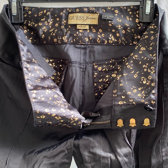 GUESS Satin Black Pants Size: 28 - Picture 7 of 13